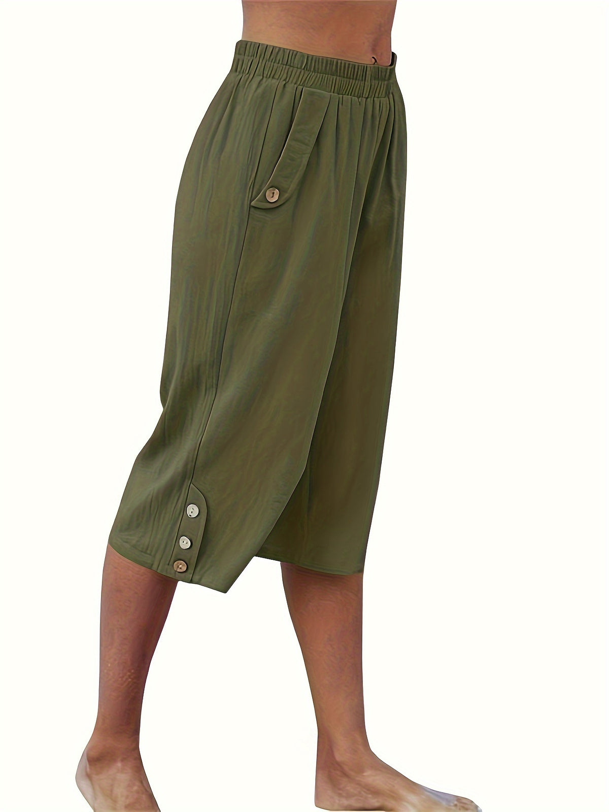 Adeline | Women's Casual Loose Capri Pants