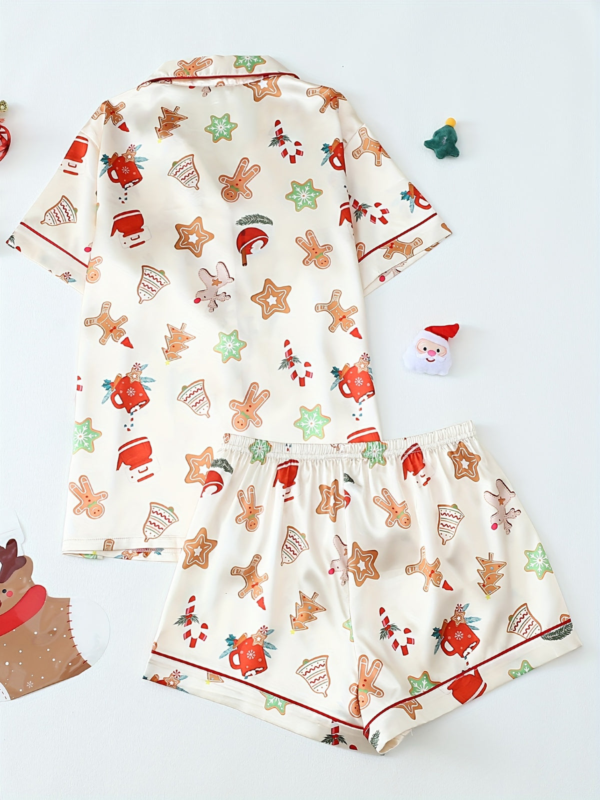 Women's Gingerbread Summer Christmas Pyjamas