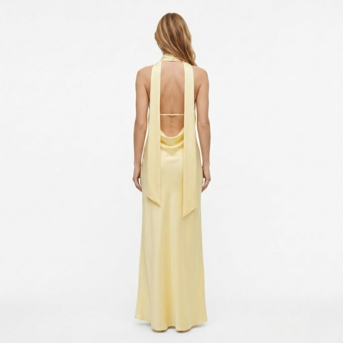 Formal Summer Maxi Halter Neck Dress