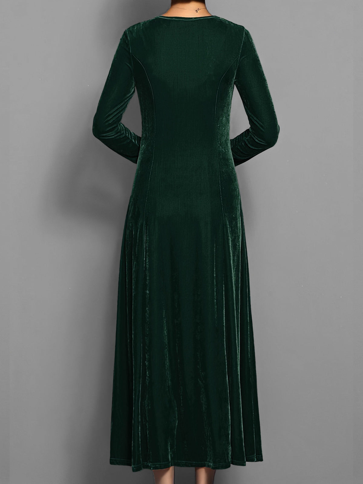 Women's Velvet Maxi Christmas Party Dress