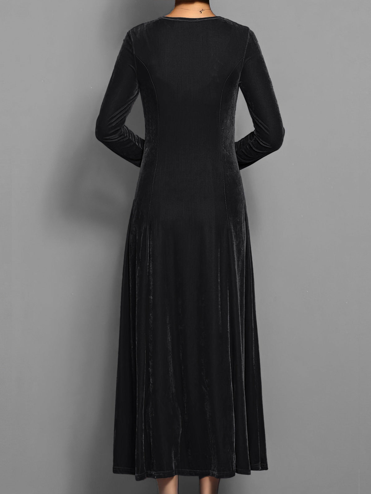 Women's Velvet Maxi Christmas Party Dress