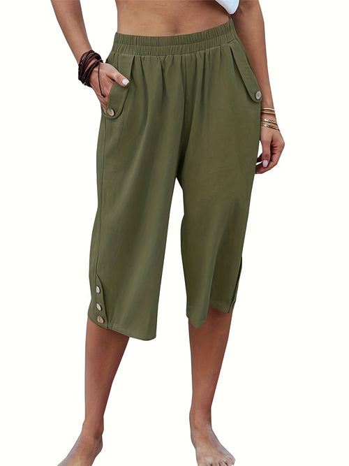 Adeline | Women's Casual Loose Capri Pants