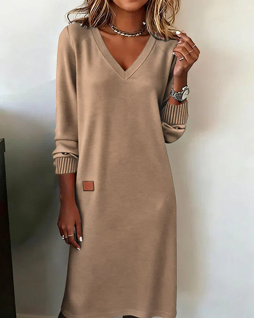 Alethea | Women's Everyday V-Neck Midi Dress