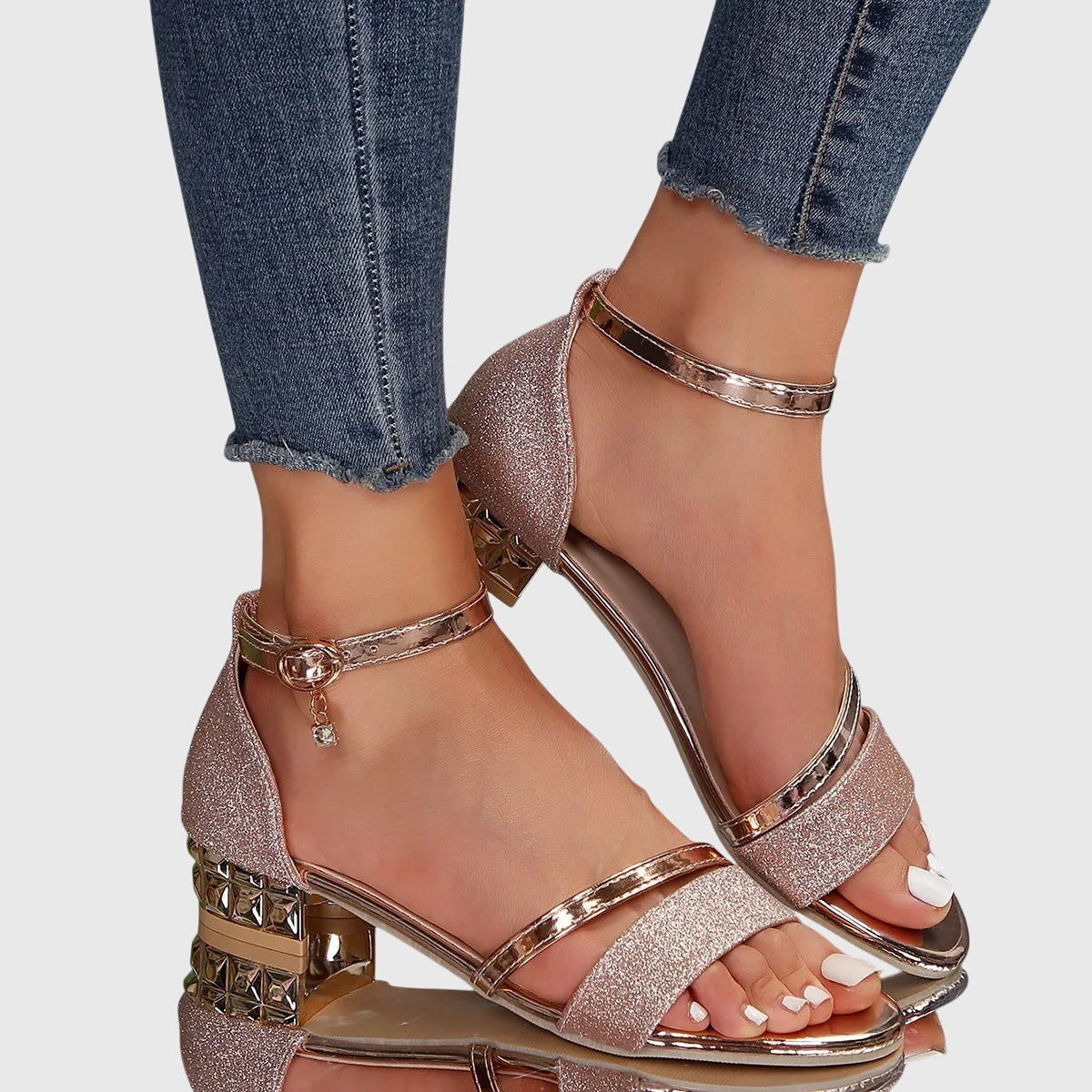 Women's Strappy Orthopedic Heeled Sandals