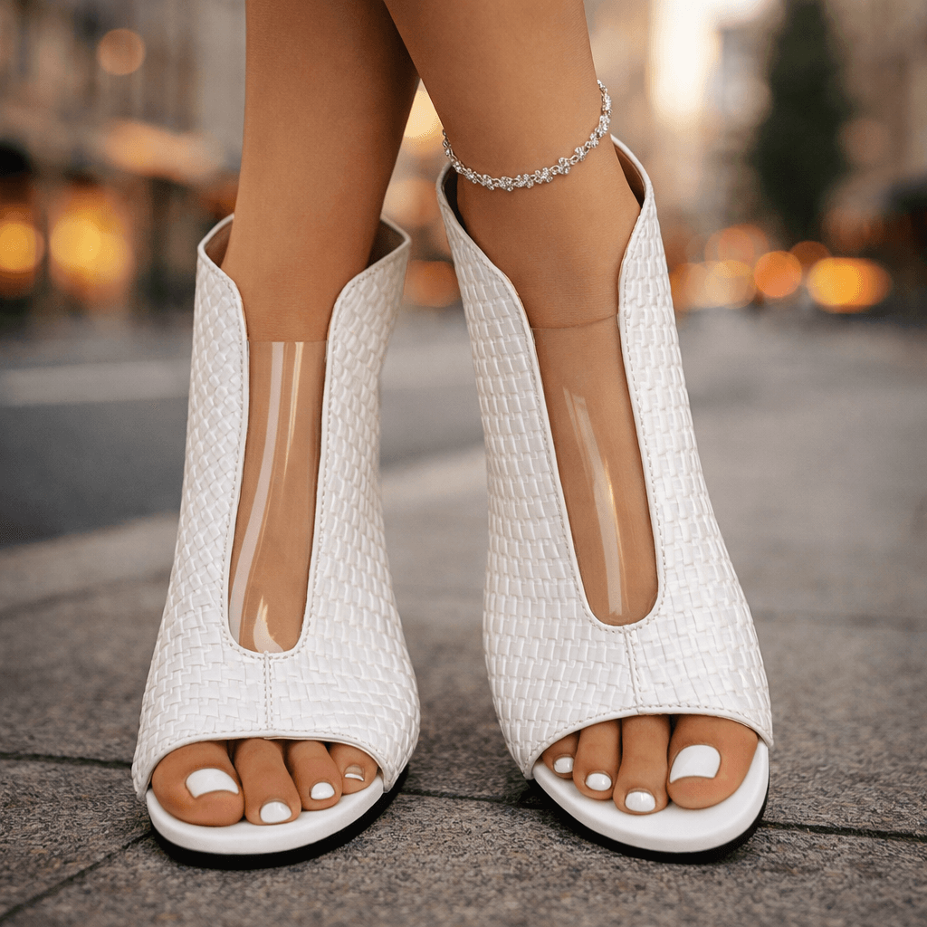 Women's Woven Block Heel Sandals