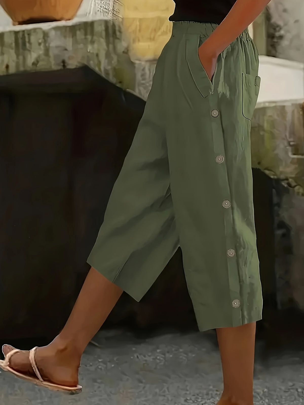 Women's Summer Gaucho Capri Pants