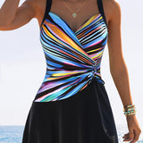 Margaret | Women's Tummy-Flattering Wrap Tankini
