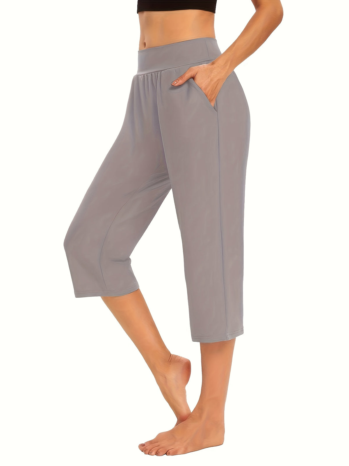 Georgia | Women's Elastic Waist Capri Pants