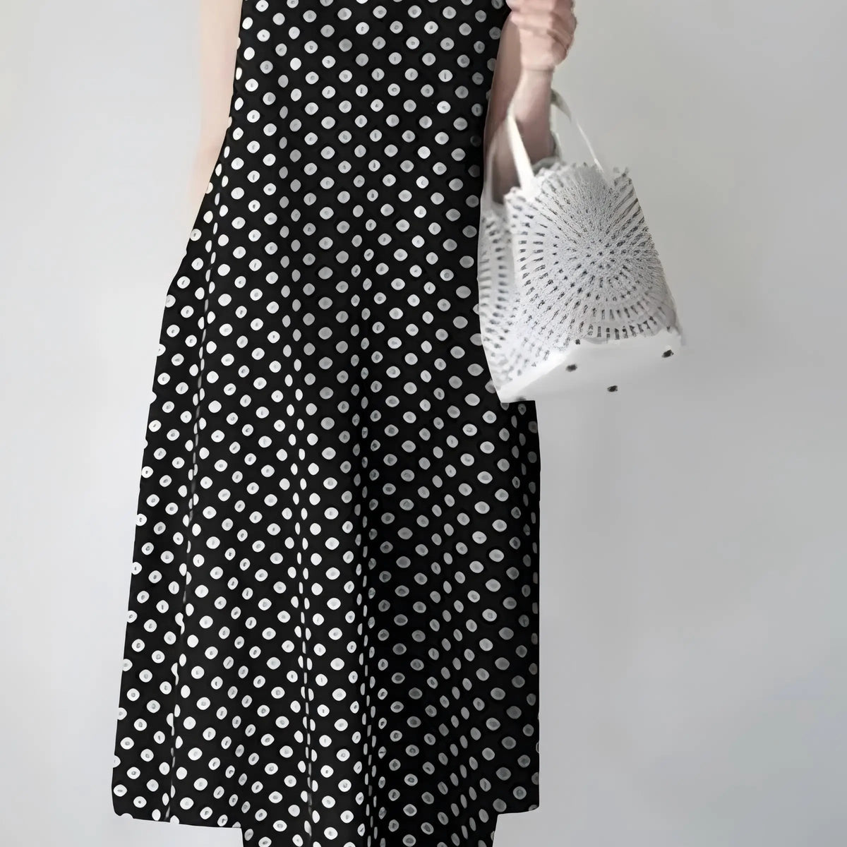 Women's Summer Polka Dot Maxi Dress