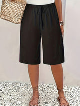 Hermione | Women's Casual Baggy Gaucho Capri Pants