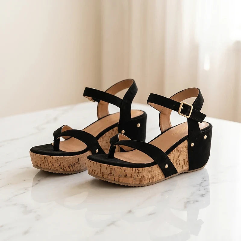 Women's Casual Leather Orthopedic Wedge Sandals