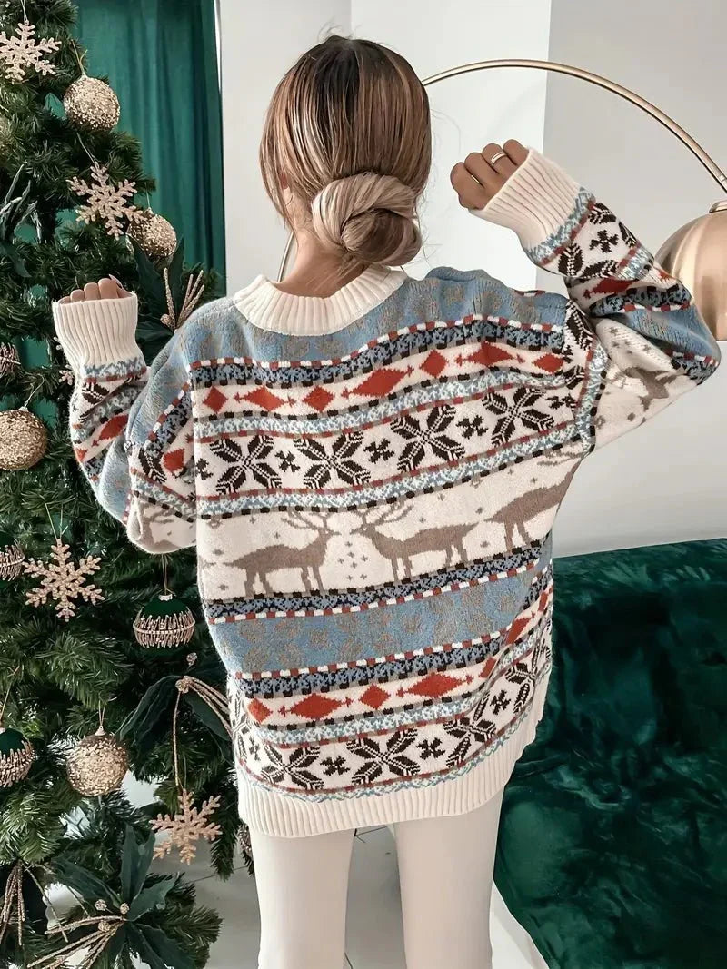 Women's Nordic Knit Christmas Sweater