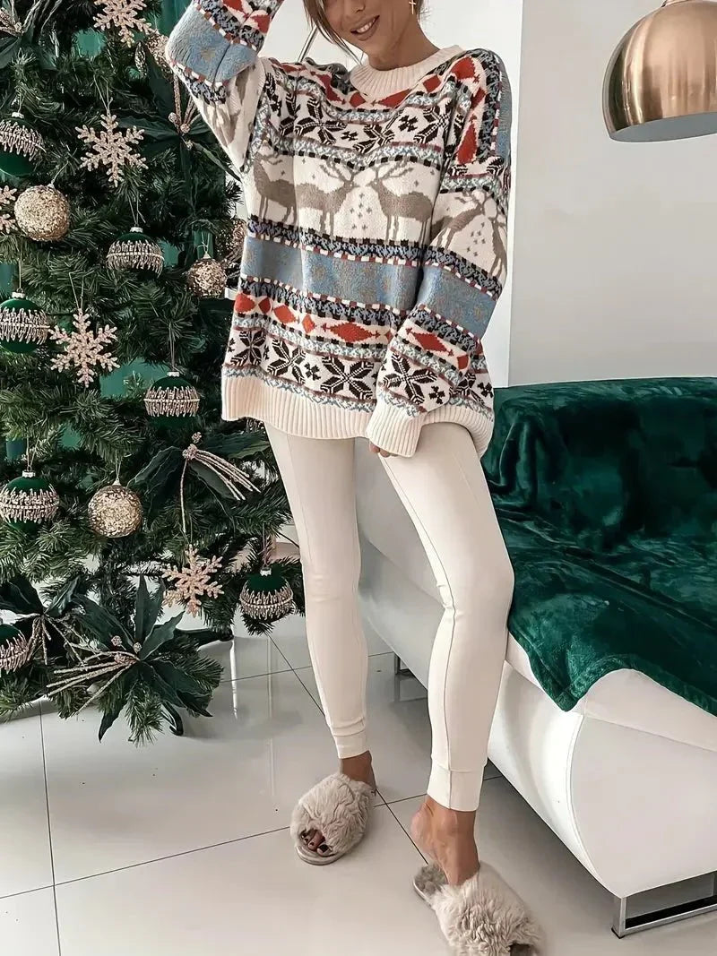 Women's Nordic Knit Christmas Sweater