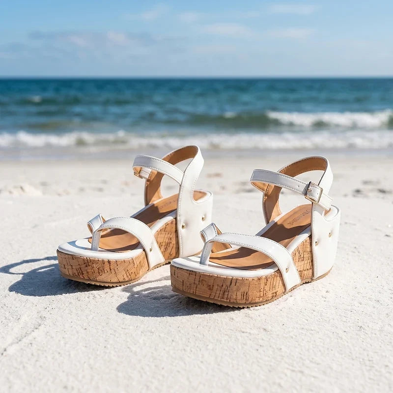 Women's Casual Leather Orthopedic Wedge Sandals