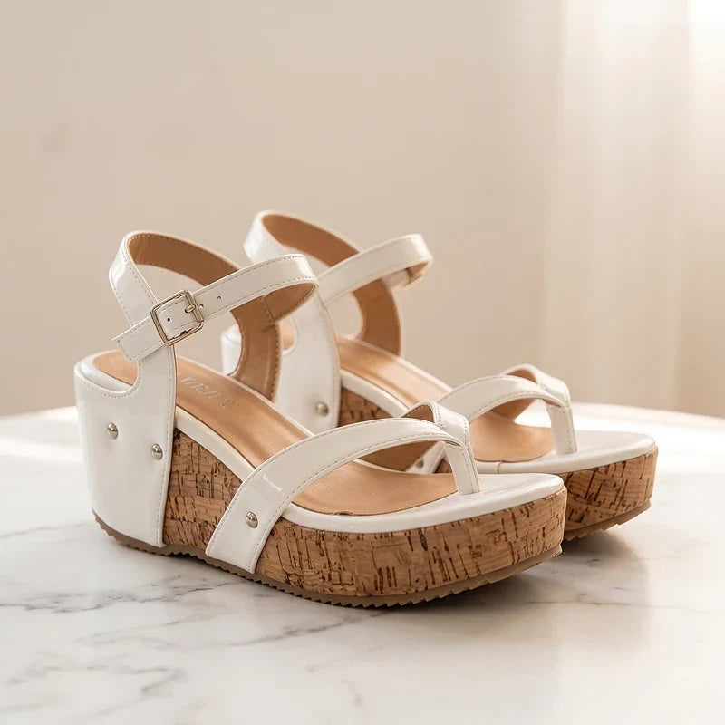 Women's Casual Leather Orthopedic Wedge Sandals