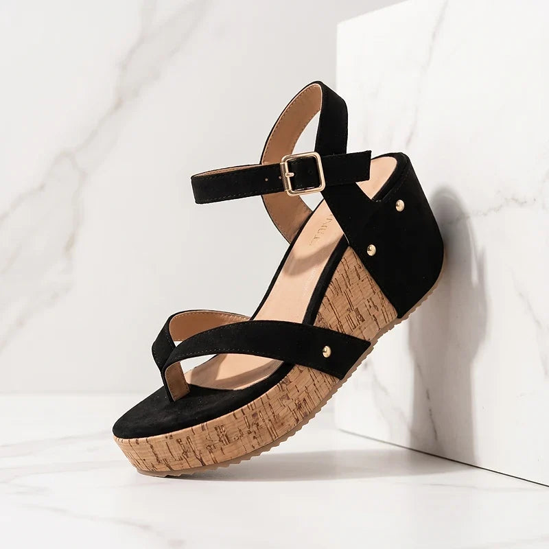 Women's Casual Leather Orthopedic Wedge Sandals