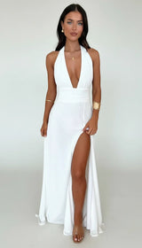 Isolde | Women's Formal Cocktail Halter Neck Dress