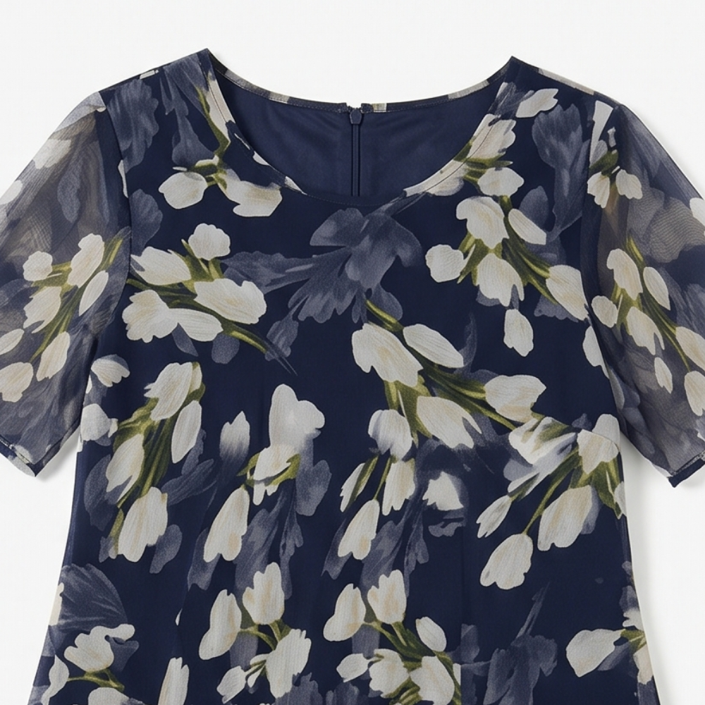 Women's Floral Bridal Guest Midi Dress