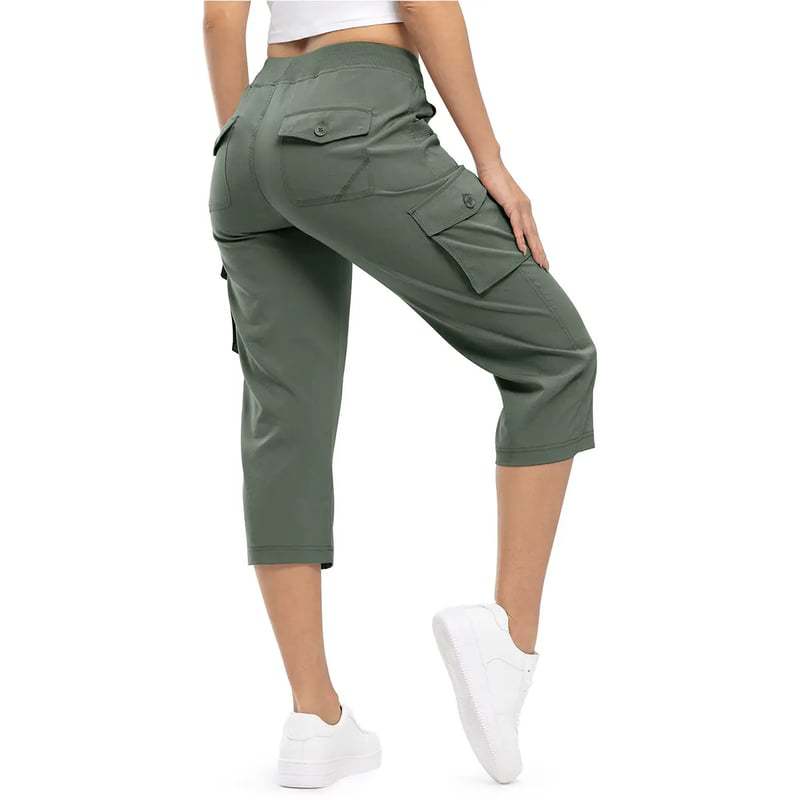 Women's Baggy Cargo Capri Pants