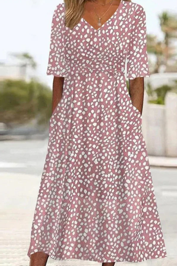 Edwina | Women's Flutter Sleeve Midi Dress