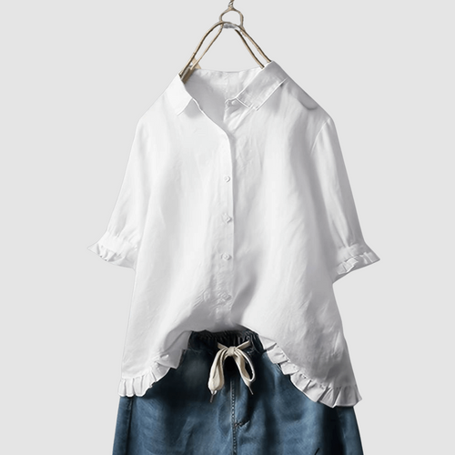 Amelia | Women's Breathable Linen Blouse