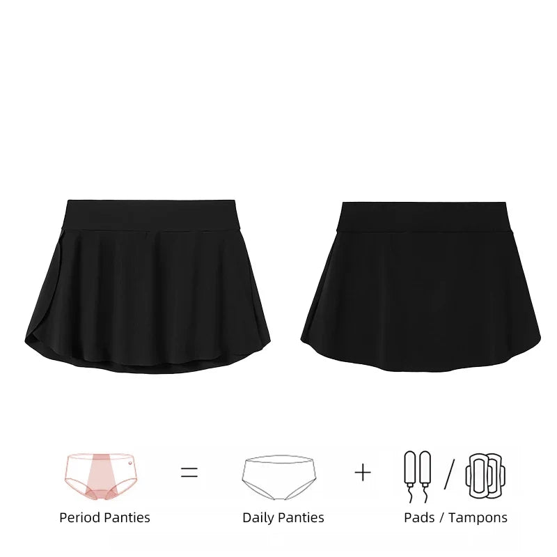 Women's Lined Swim Skirt Period Bathers