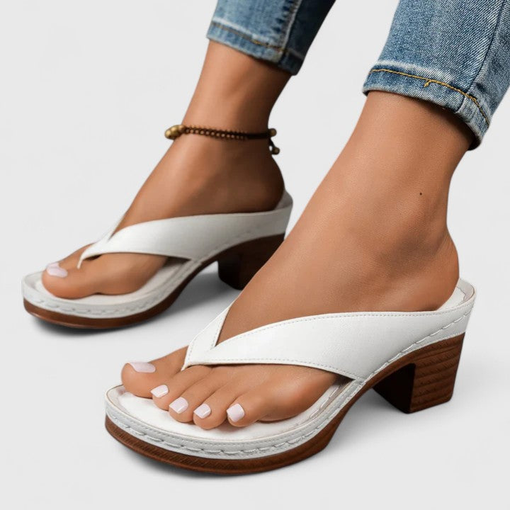 Women's Comfy Platform Non-Slip Thong Heels