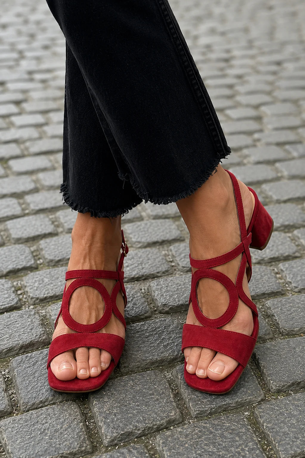 Fenella | Women's Square-Toe Block Heel Sandals