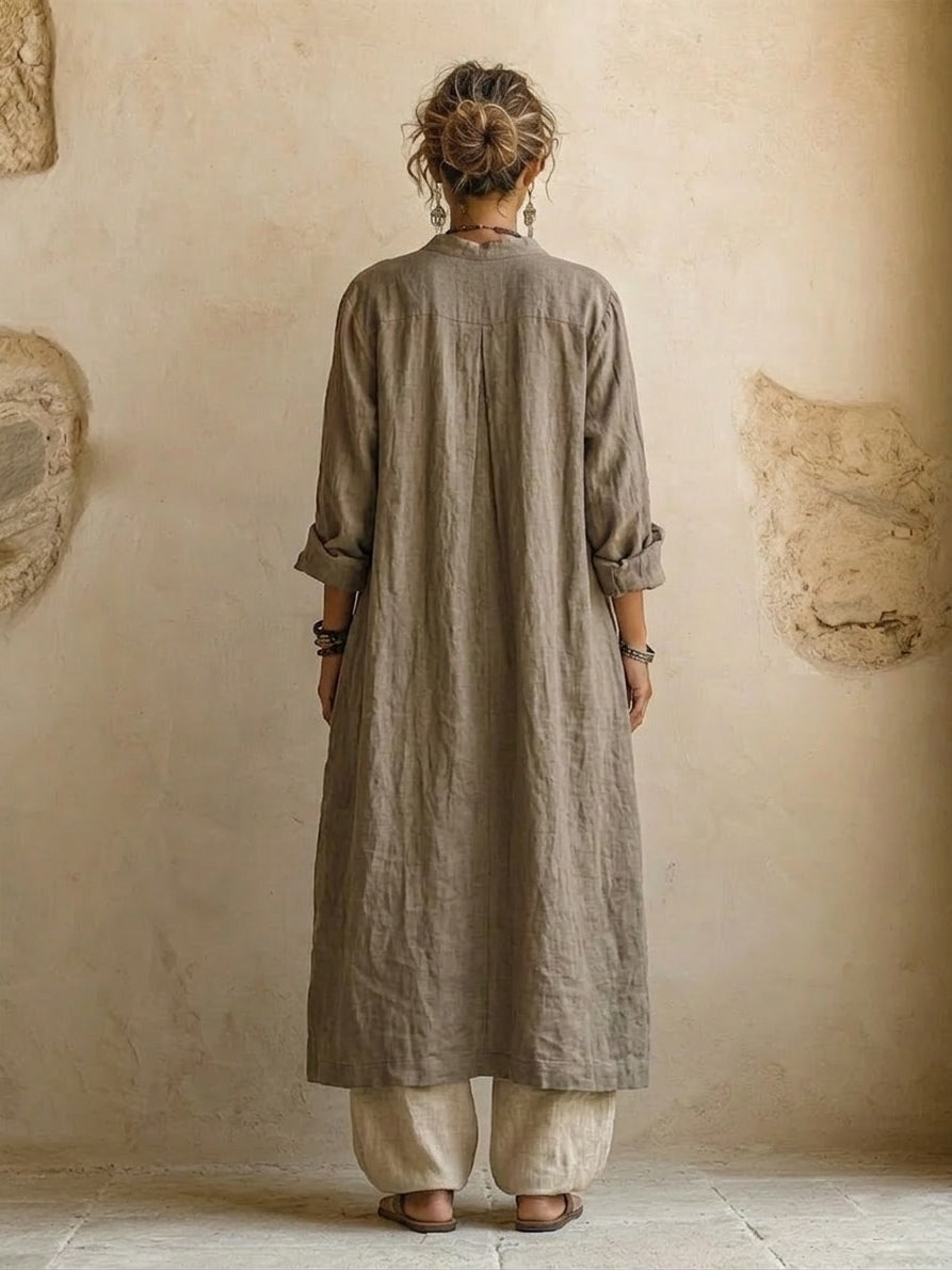 Delphine | Women's Linen Three-Piece Set