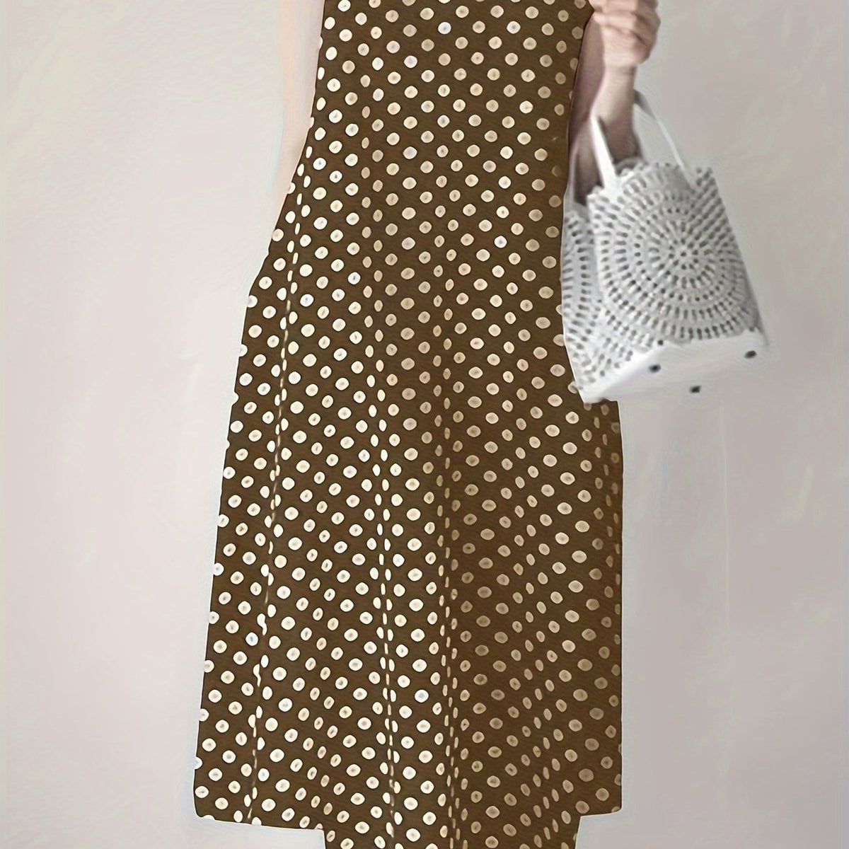 Women's Summer Polka Dot Maxi Dress