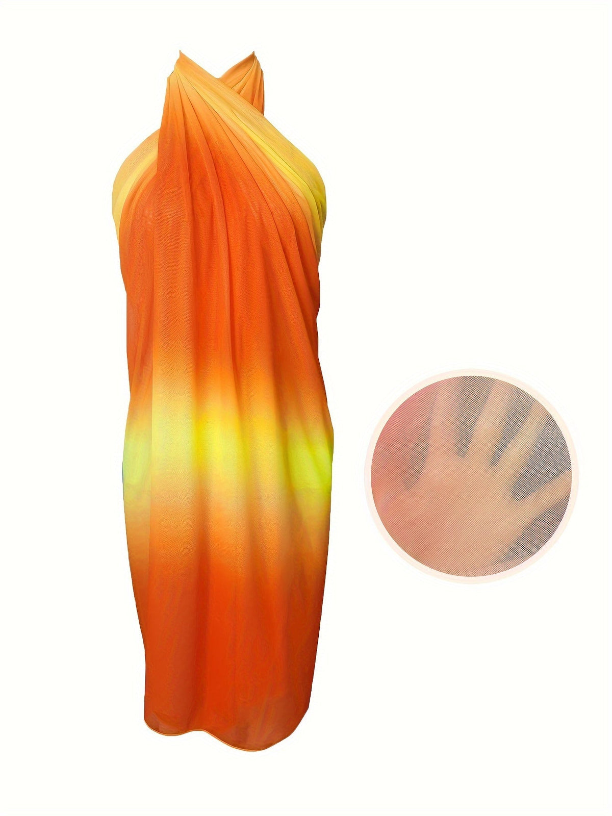 Women's Tie-Dye Knit Beach Sarong