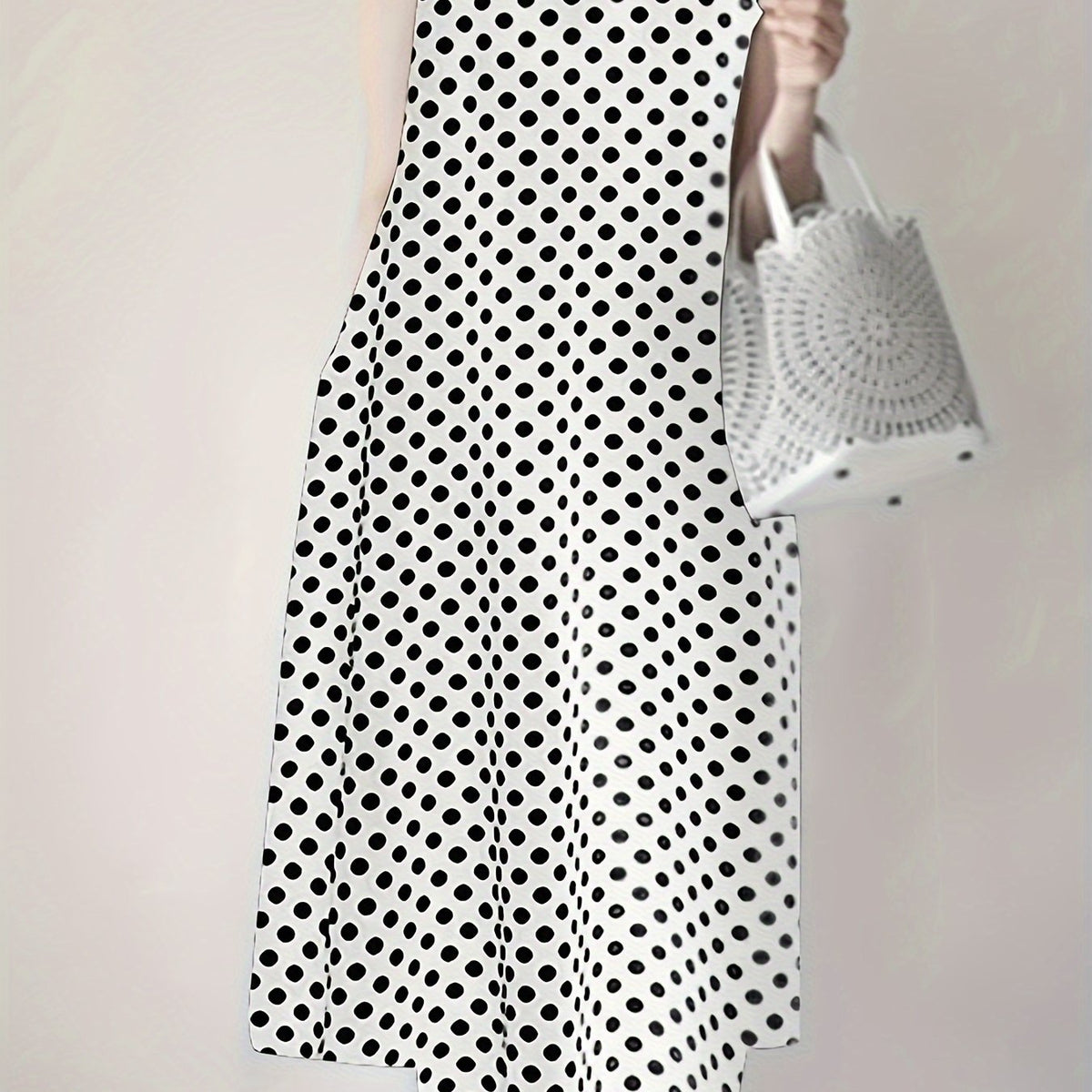 Women's Summer Polka Dot Maxi Dress