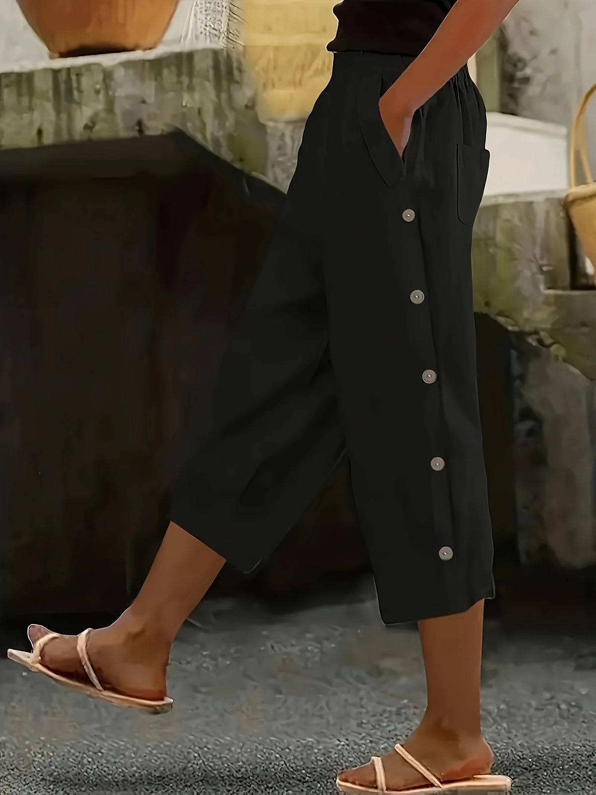 Women's Summer Gaucho Capri Pants