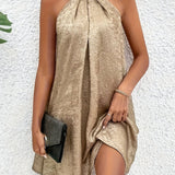 Gwendolyn | Women's Formal Mini Halter Neck Dress