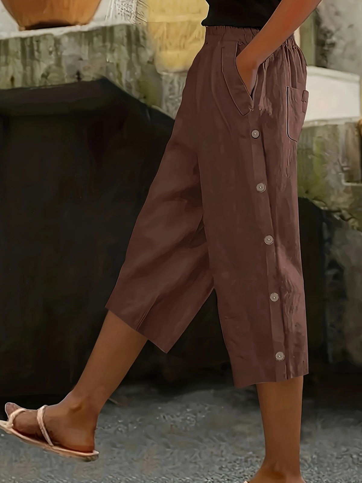Women's Summer Gaucho Capri Pants