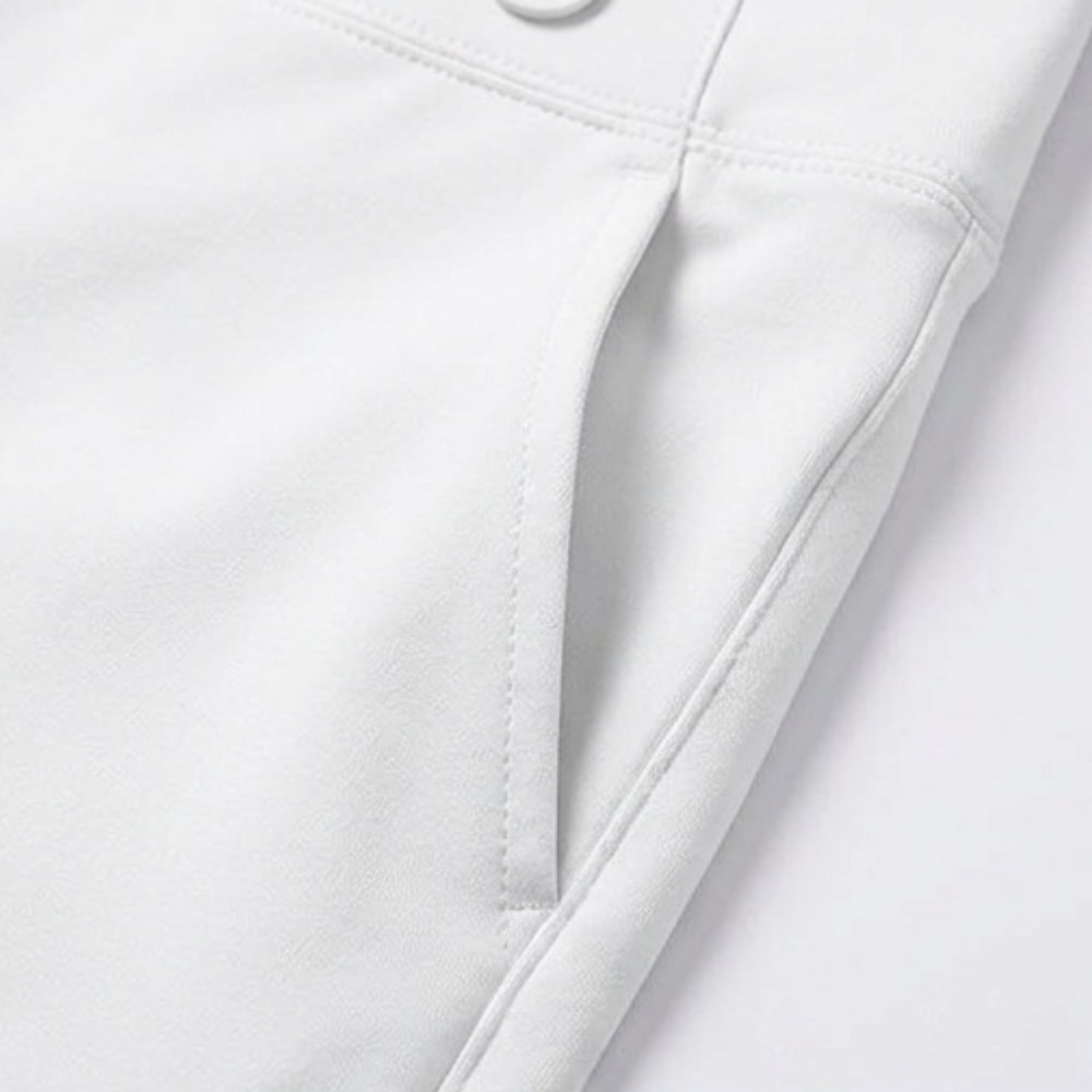 Women's High-Waist Button-Front Capri Pants