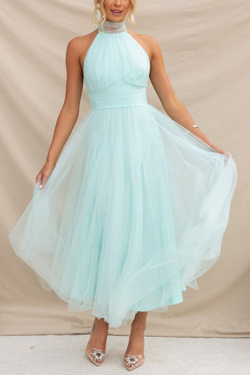 Blythe | Women's Wedding Guest Tulle Midi Dress