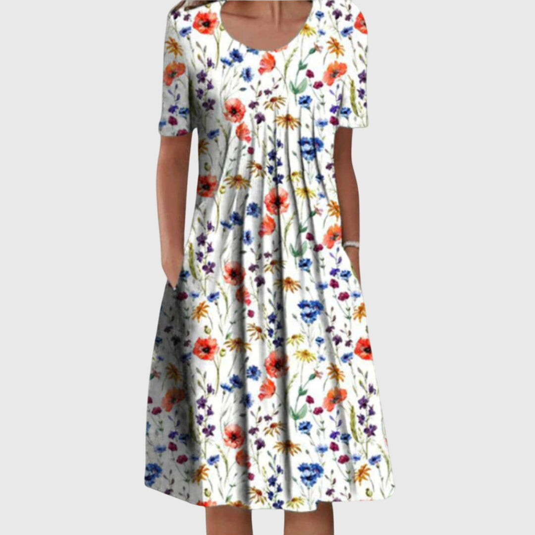 Colette | Women's Printed Round Neck Dress