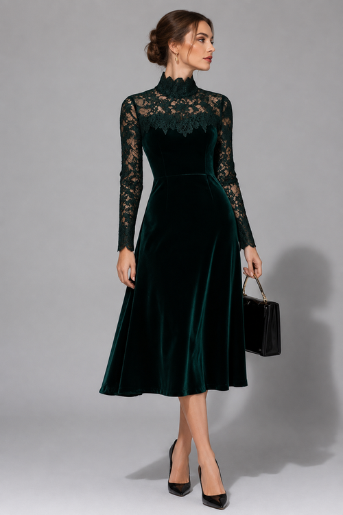 Berenice | Women's Wedding Guest Lace Midi Dress