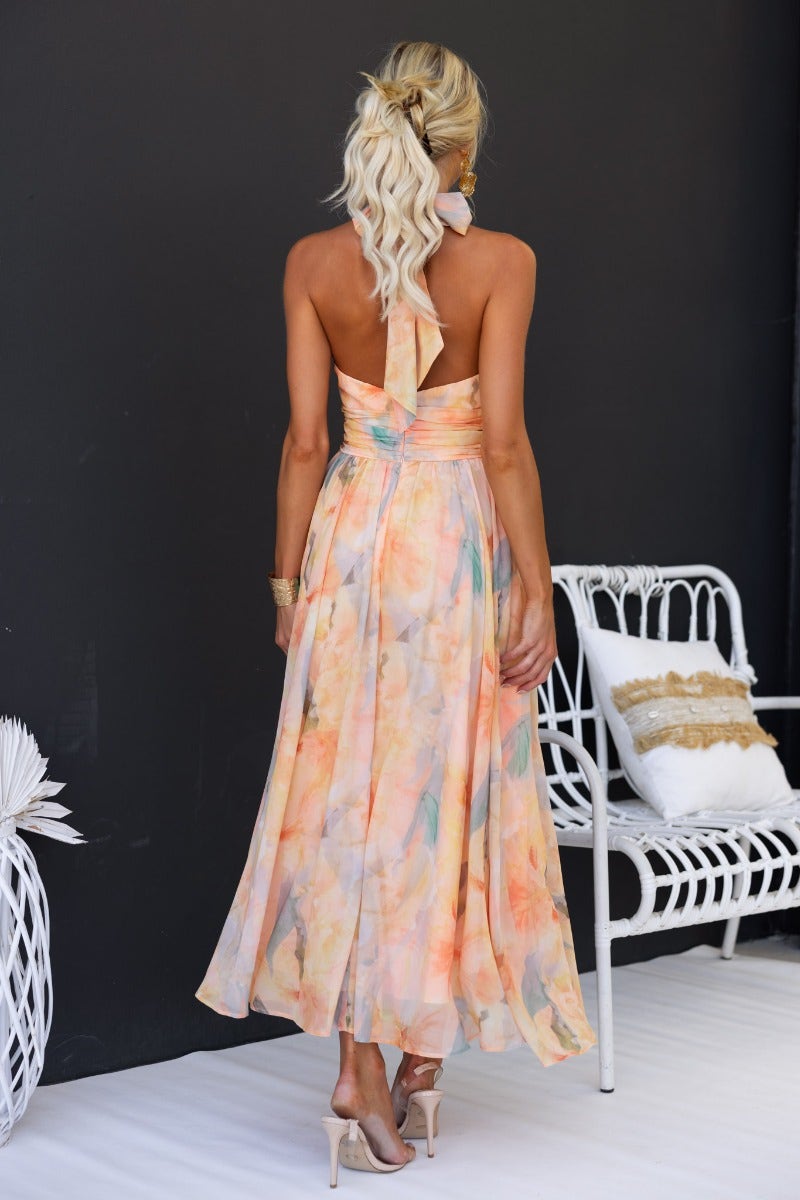 Women's Summer Maxi Halter Neck Dress