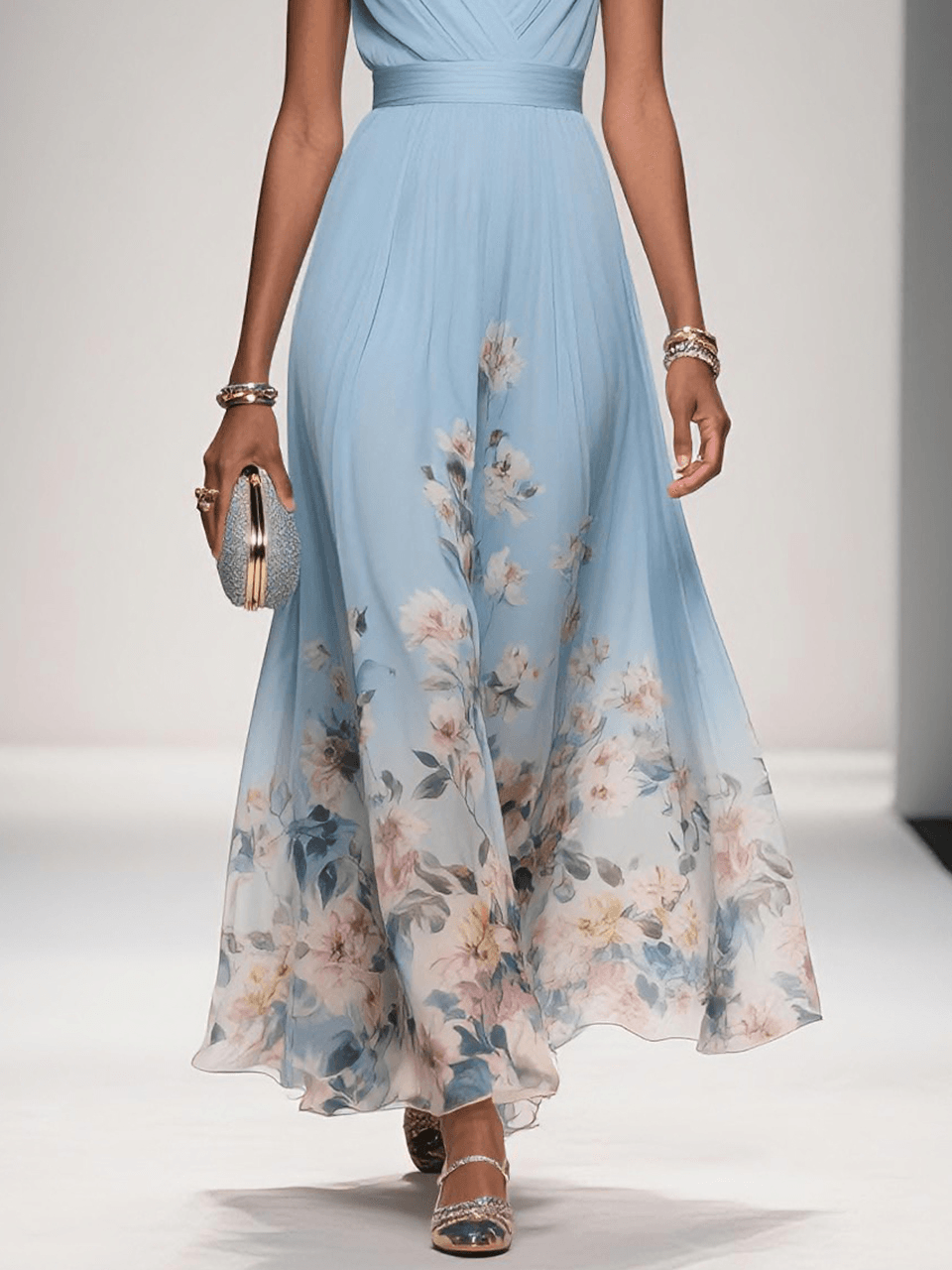Women's Formal Floral Bridal Guest Dress