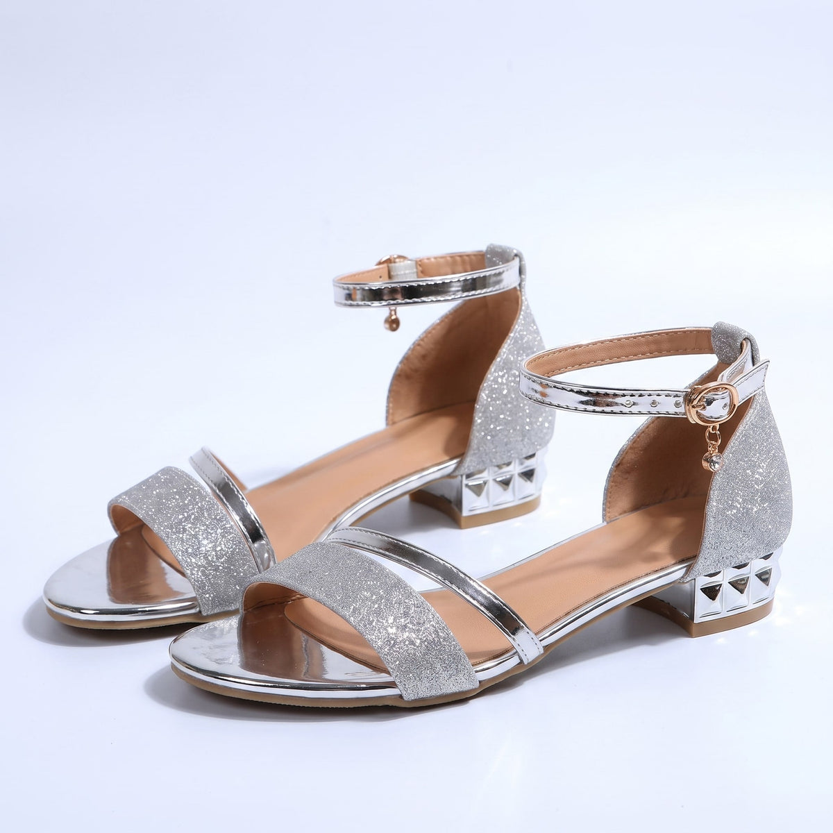 Women's Strappy Block Heel Ankle Sandals