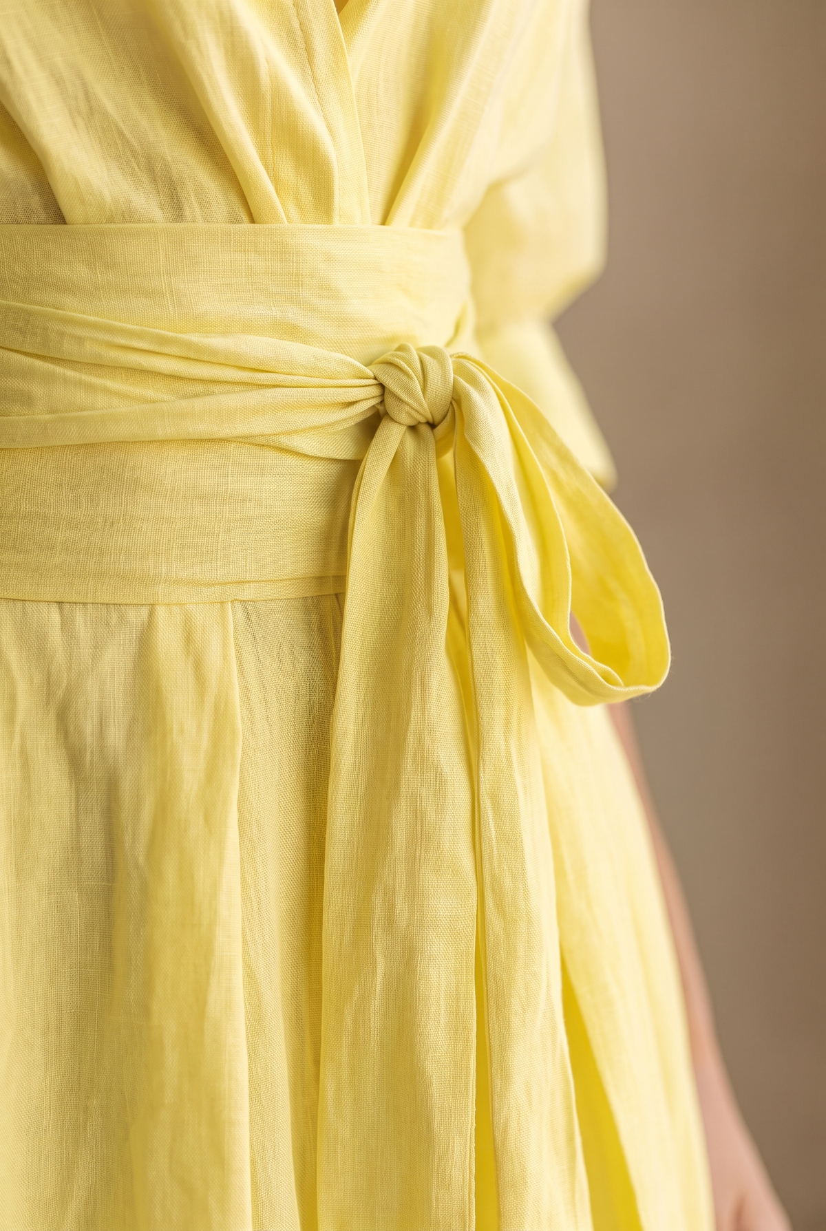 Women's Cotton Linen Maxi Shirt Dress