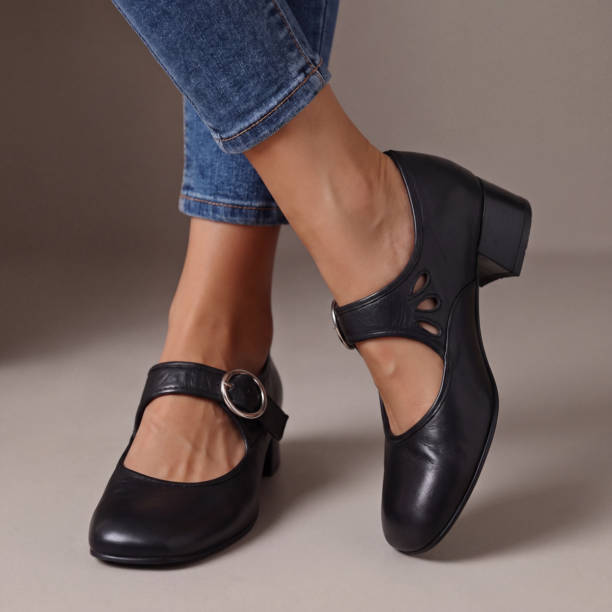 Thea | Women's Leather Orthopedic Mary Janes
