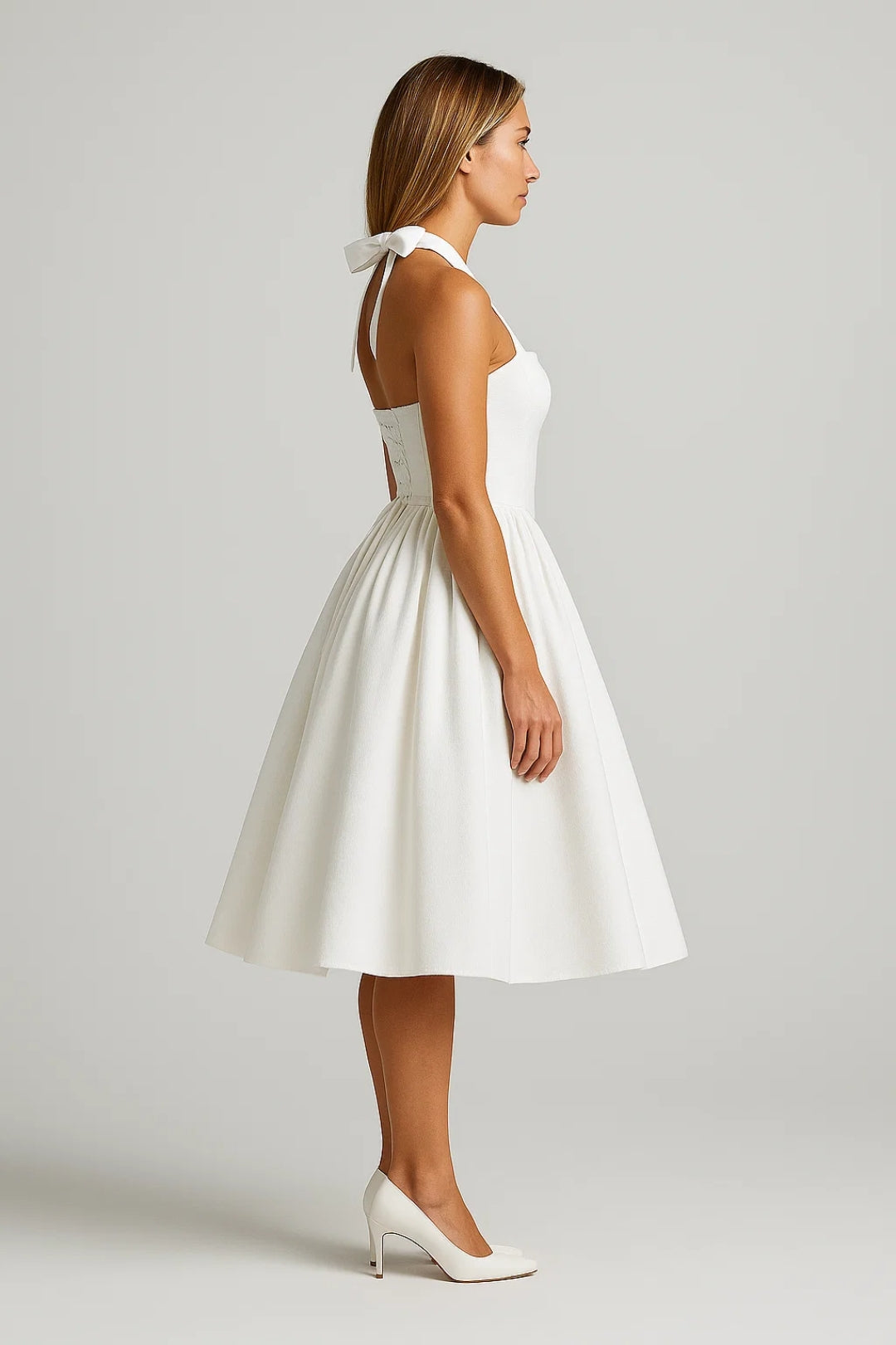 Women's Formal Cocktail Halter Neck Dress