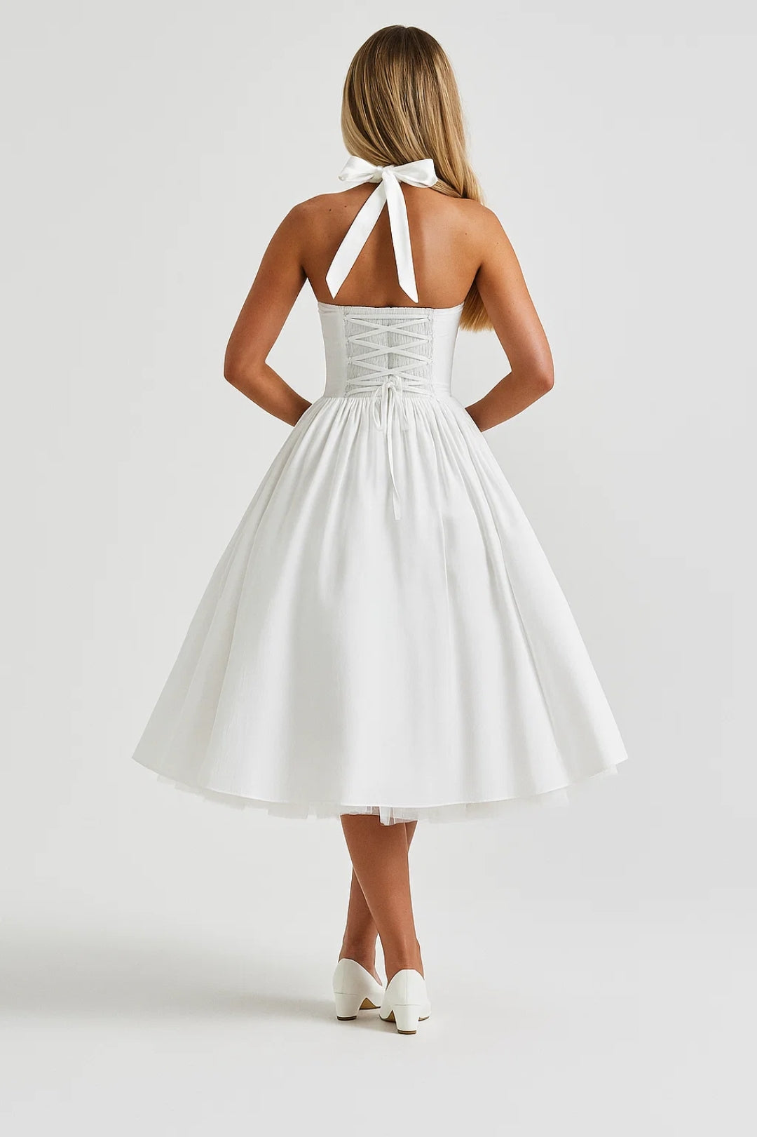 Women's Formal Cocktail Halter Neck Dress