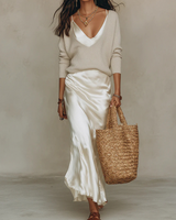 Niketa | Women's Formal Satin Wedding Guest Dress
