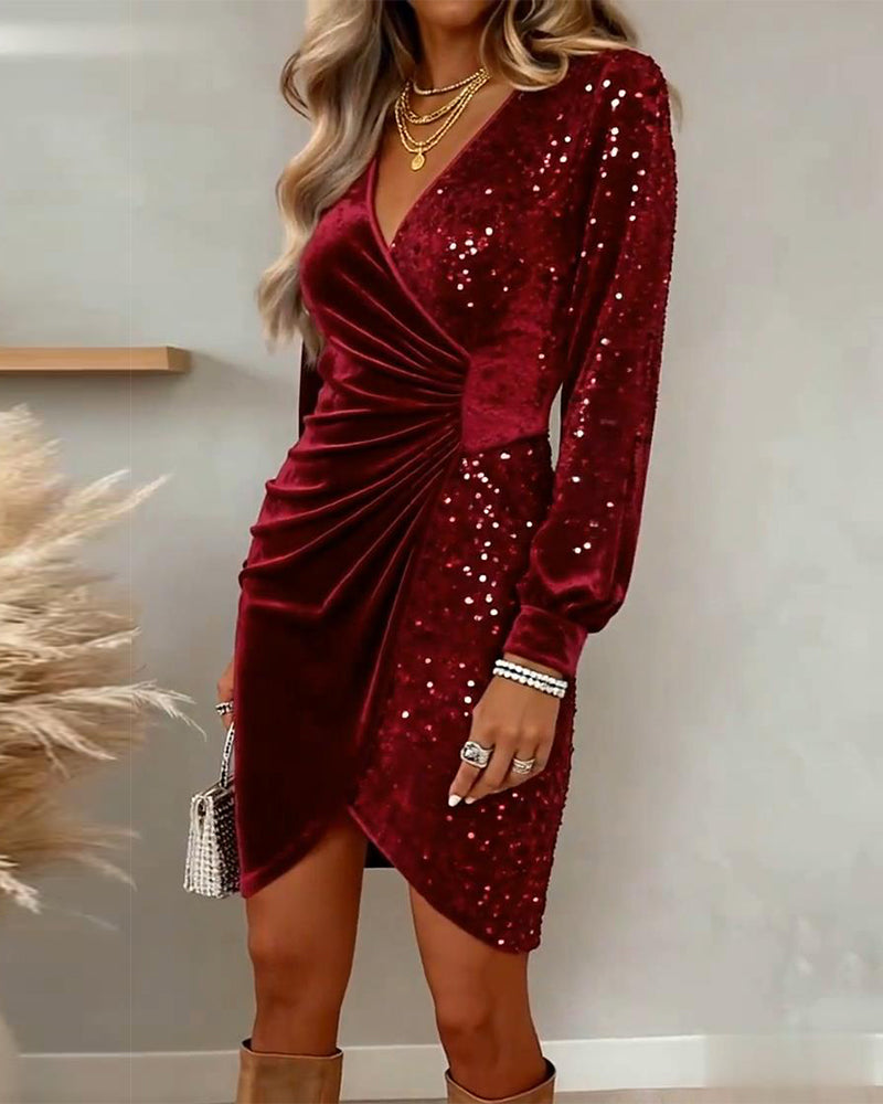Women's Sparkly Little Christmas Party Dress