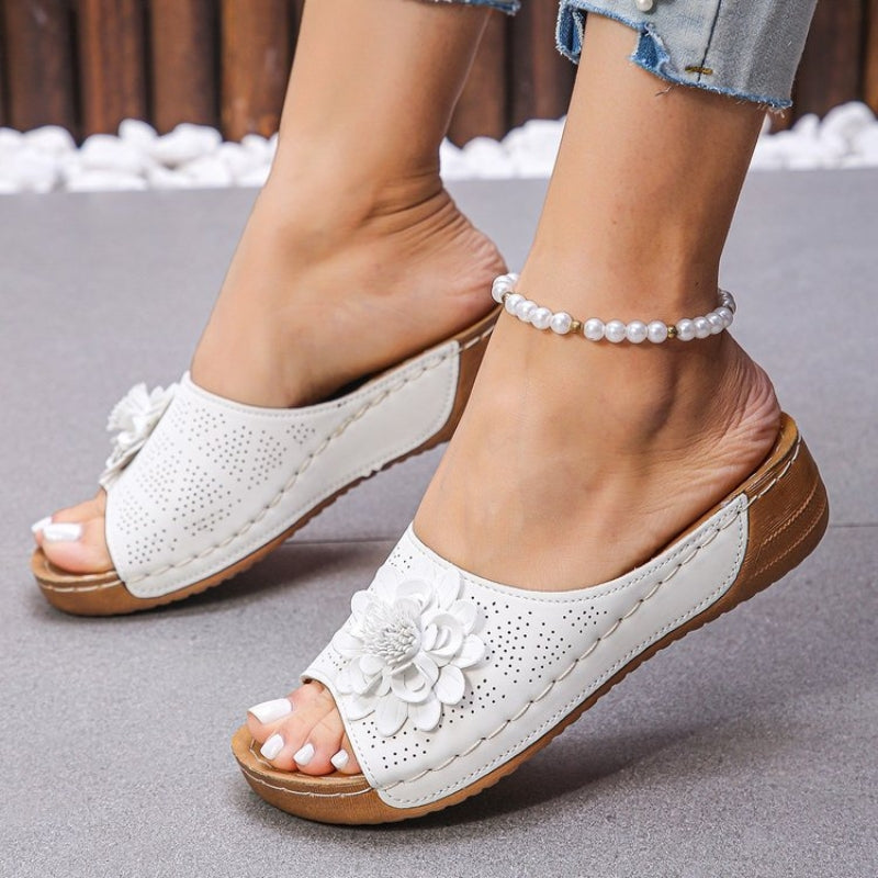 Women's Floral Platform Wedge Heel Sandals
