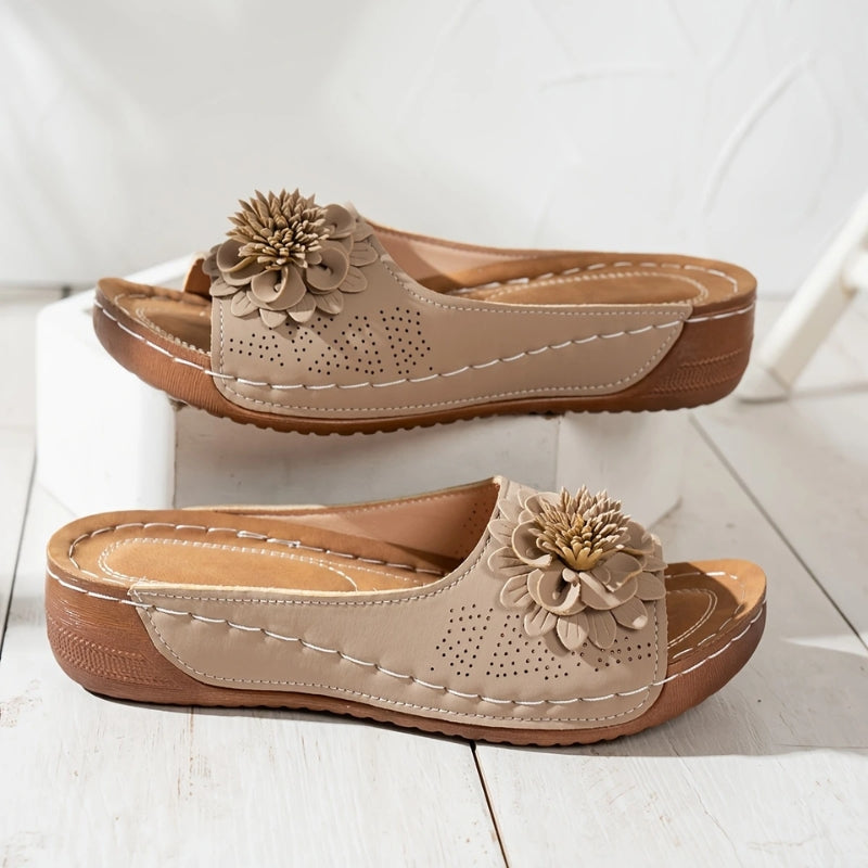 Women's Floral Platform Wedge Heel Sandals